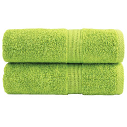 Toalhas de bidé premium solund 2pcs 30x50cm 600 gsm verde maça