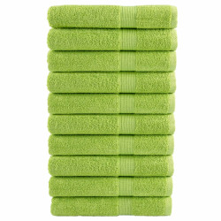 Toalhas premium solund 10 pcs 100x200 cm 600 gsm verde maça