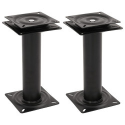 2 Pcs pedestais para banco de barco giratórios a 360° aço