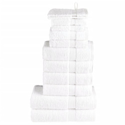 12Pcs conjunto toalhas banho premium solund 600gsm branco