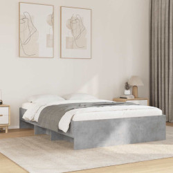 Estrutura de cama 120x200 cm derivados de madeira cinza cimento