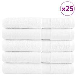 Toalhas de sauna premium solund 25pcs 80x200 cm 600 gsm branco
