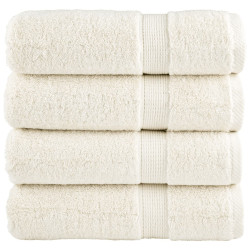Toalhas de banho premium solund 4 pcs 100x150 cm 600 gsm verde