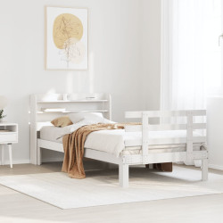 Estrutura cama c/ cabeceira sem colchão 90x190 cm branco