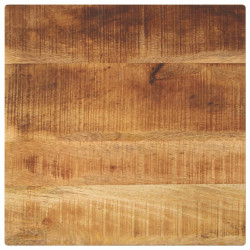 Tampo de mesa quadrado 40x40x2,5 cm mangueira áspera maciça