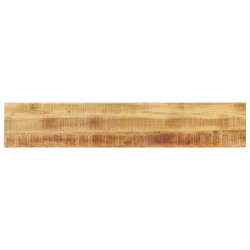 Tampo de mesa retangular 180x20x2,5 cm mangueira áspera maciça