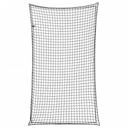 Rede para reboque com corda elástica 6x3,5 m PP preto
