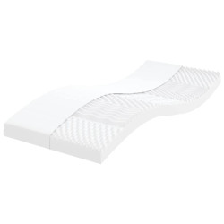 Colchão de espuma 100x210 cm 7 zonas dureza 20 ild branco