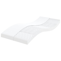 Colchão de espuma 90x220 cm 7 zonas dureza 20 ild branco