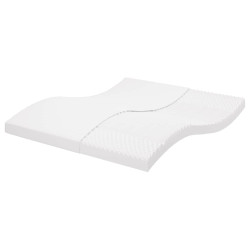 Colchão de espuma 180x220 cm 7 zonas dureza 20 ild branco