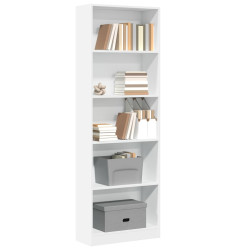 Estante branca 60x24x176 cm madeira engenheirada