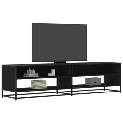 Móvel de TV 180,5x40x46 cm derivados de madeira preto