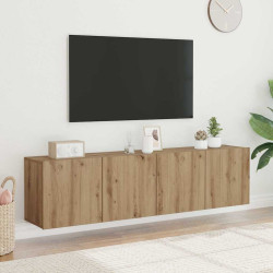 Móveis de parede para TV 2 pcs 80x30x41 cm carvalho artisiano