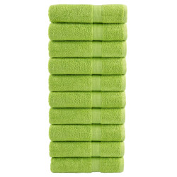 Toalhas de banho premium solund 10pcs 100x150 cm 600 gsm verde
