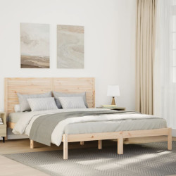 Cama extra longa sem colchão 140x220 cm madeira maciça