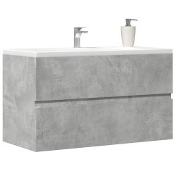 Armário suspenso wc 80x38,5x45cm deriv. madeira cinza cimento