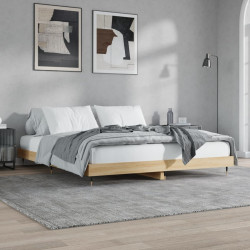 Estrutura cama s/ colchão derivados de madeira carvalho sonoma