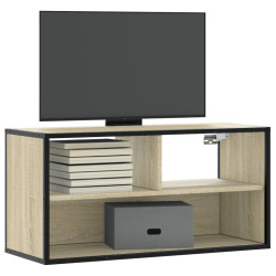 Móvel p/ TV 80x31x39,5 cm deriv. madeira/metal carvalho sonoma