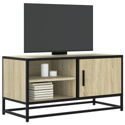 Móvel p/ TV 80x34,5x40 cm deriv. madeira/metal carvalho sonoma