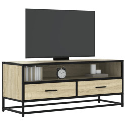 Móvel p/ TV 100x34,5x40 cm deriv. madeira/metal carvalho sonoma