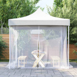 Mosquiteiro para exterior malha 220 branco 300x300x200 cm