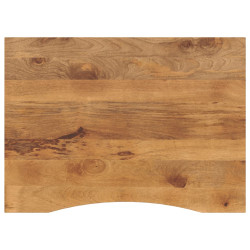 Tampo de mesa com curva 110x80x2,5 cm mangueira áspera maciça