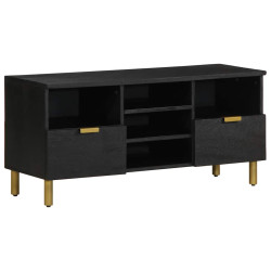 Móvel de TV 100x33x46 cm derivados de madeira preto