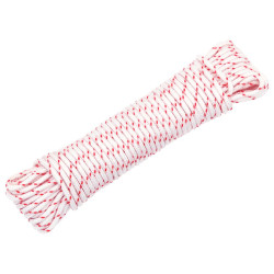 Cabo de arranque ø3 mm 10 m nylon branco e vermelho