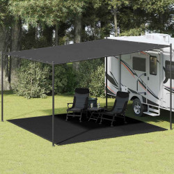 Tapete de campismo para tenda pead 400x400 cm preto