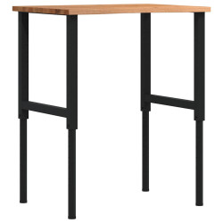 Bancada 80x60x(71,5-98) cm carvalho castanho-claro