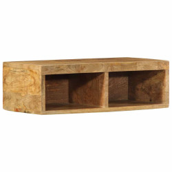 Armário de TV para parede 60x30x19 cm mangueira áspera maciça