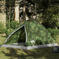 Tenda de campismo cúpula p/ 2 pessoas impermeável camuflagem