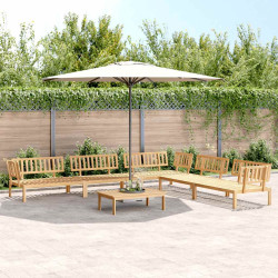 6 Pcs conjunto de móveis de paletes p/ jardim acácia maciça