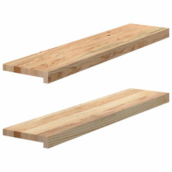 Soleiras da janela 2 pcs 90x20x2 cm carvalho maciço não tratado