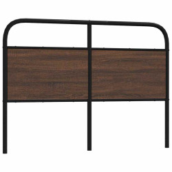 Cabeceira de substituição 140cm derivados madeira/aço carvalho castanho