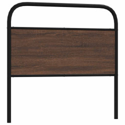 Cabeceira de substituição 90 cm derivados madeira/aço carvalho castanho