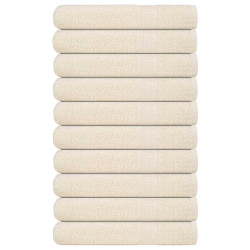 Toalhas de sauna frogn 10 pcs 80x200 cm 360 g/m² creme