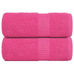 Toalhas de rosto frogn 2 peças rosa 30x30 cm 360 g/m²