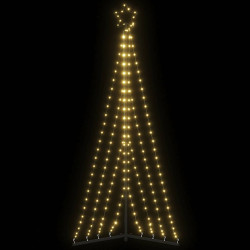 LED árvore de natal 339 leds branco quente 187 cm