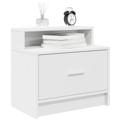 Mesa de cabeceira com gaveta 51x31x47 cm branco