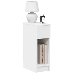 Mesas de cabeceira com gaveta 2 pcs 20x36x60 cm branco