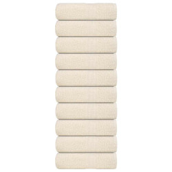 Toalhas de bidé frogn 10 pcs 30x50 cm 360 g/m² creme