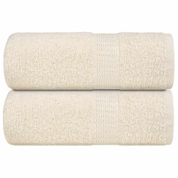 Toalhas de bidé frogn 2 pcs 30x50 cm 360 g/m² creme