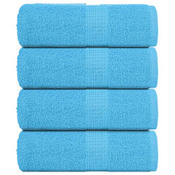 Toalhas de rosto frogn 4 peças turquesa 30x30 cm 360 g/m²