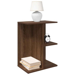 Mesas cabeceira 2pcs 46,5x29x61 deriv.madeira carvalho castanho