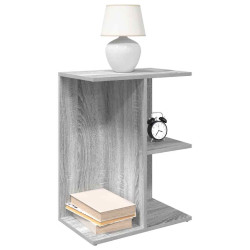 Mesas cabeceira 2pcs 46,5x29x61 cm deriv. madeira cinza sonoma