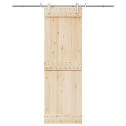 Kit ferragens p/ porta deslizante 200cm aço inoxidável prateado