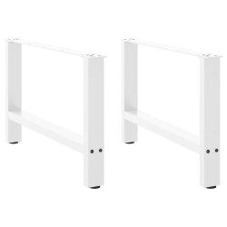 Pés para mesa de centro , brancos, 2 peças, 70x (42-43) cm, aço