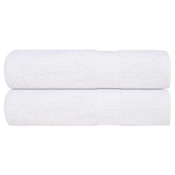 Toalhas de banho frogn 2pcs 70x140 cm 360 g/m² branco
