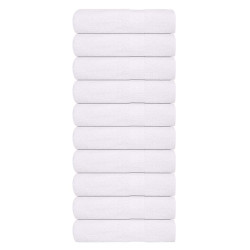 Toalhas de mãos frogn 10 pcs 50x100 cm 360 g/m² branco